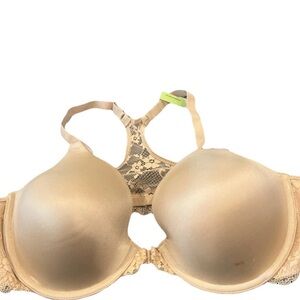 Maidenform Beige Lace Racerback T-Shirt Bra